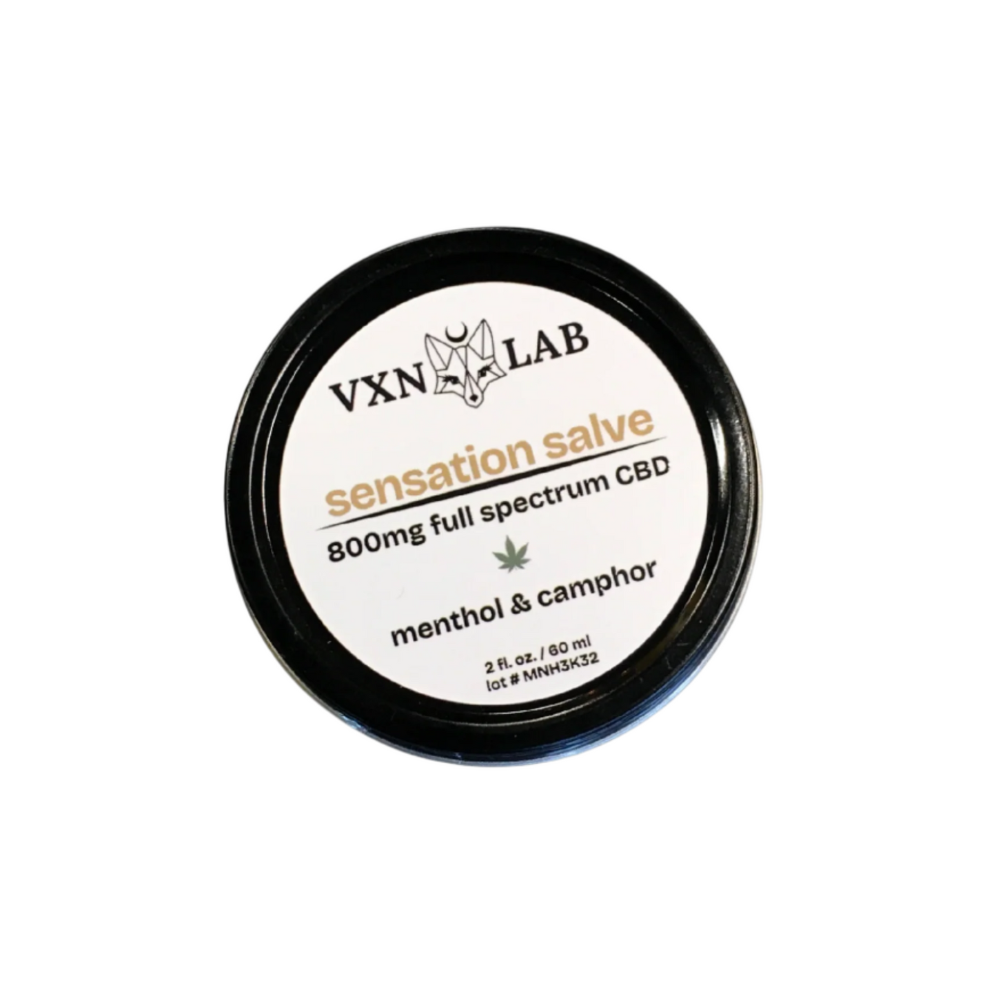 Sensation Salve - 800mg Full Spectrum CBD - 2oz VXN LAB House of VXN