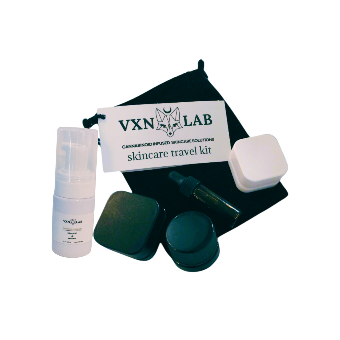 Skincare Travel Kit with 5 CBD Infused Products - House of VXN