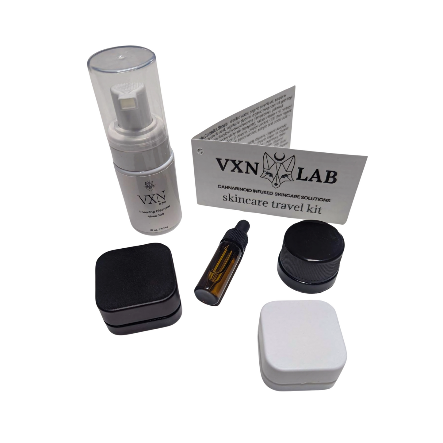 Skincare Travel Kit with 5 CBD Infused Products - House of VXN