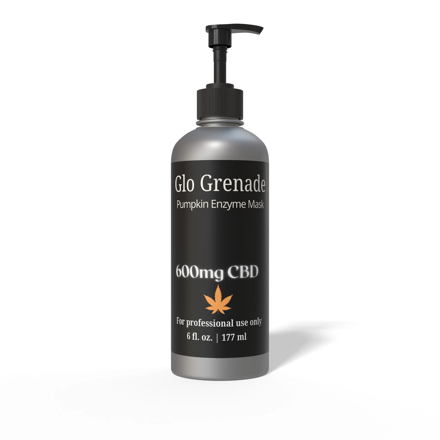 Glo Grenade - Pumpkin Enzyme Mask - 600mg CBD - 6oz - Backbar House of VXN