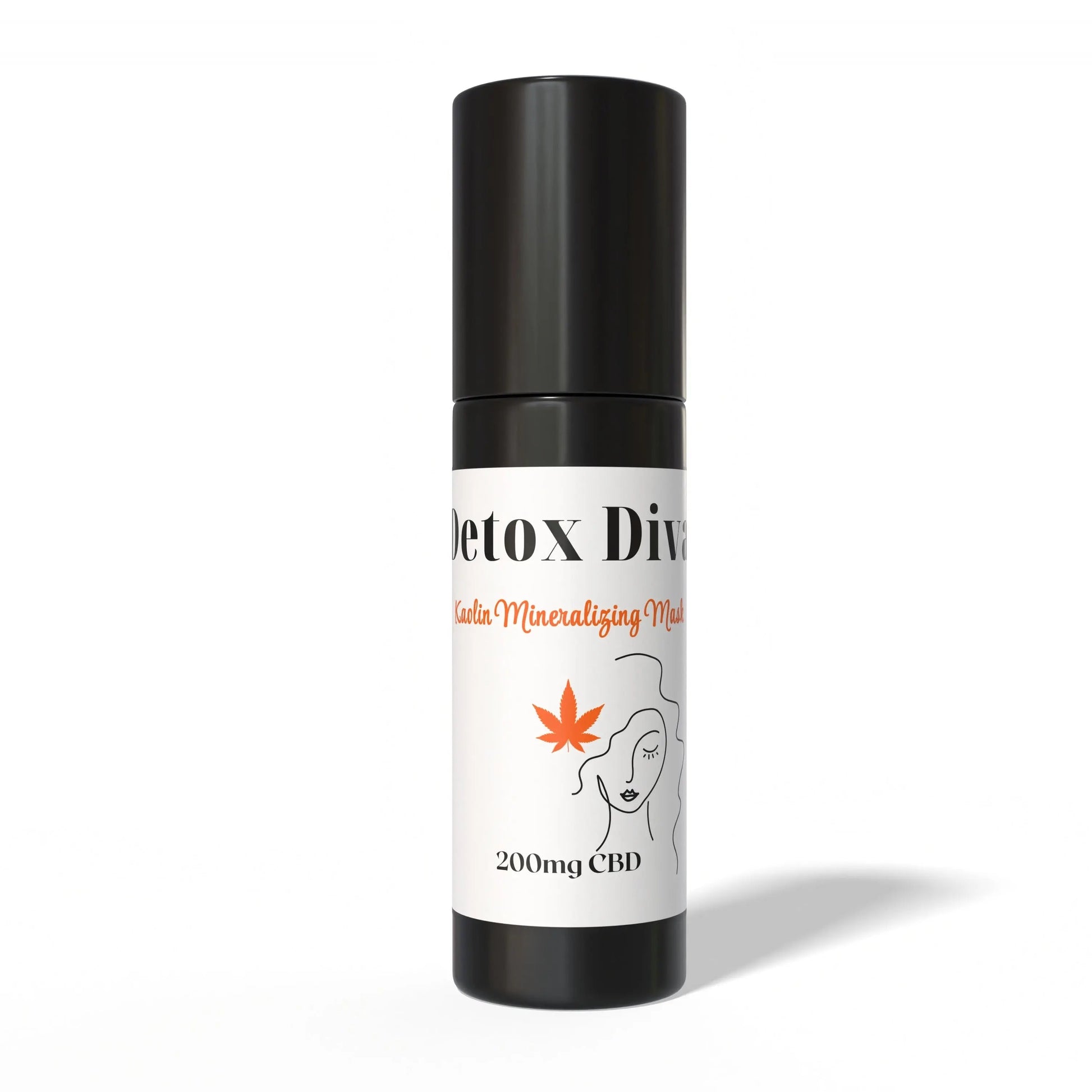 Detox Diva Kaolin Mineralizing Mask Color Up label on black cosmetic bottle