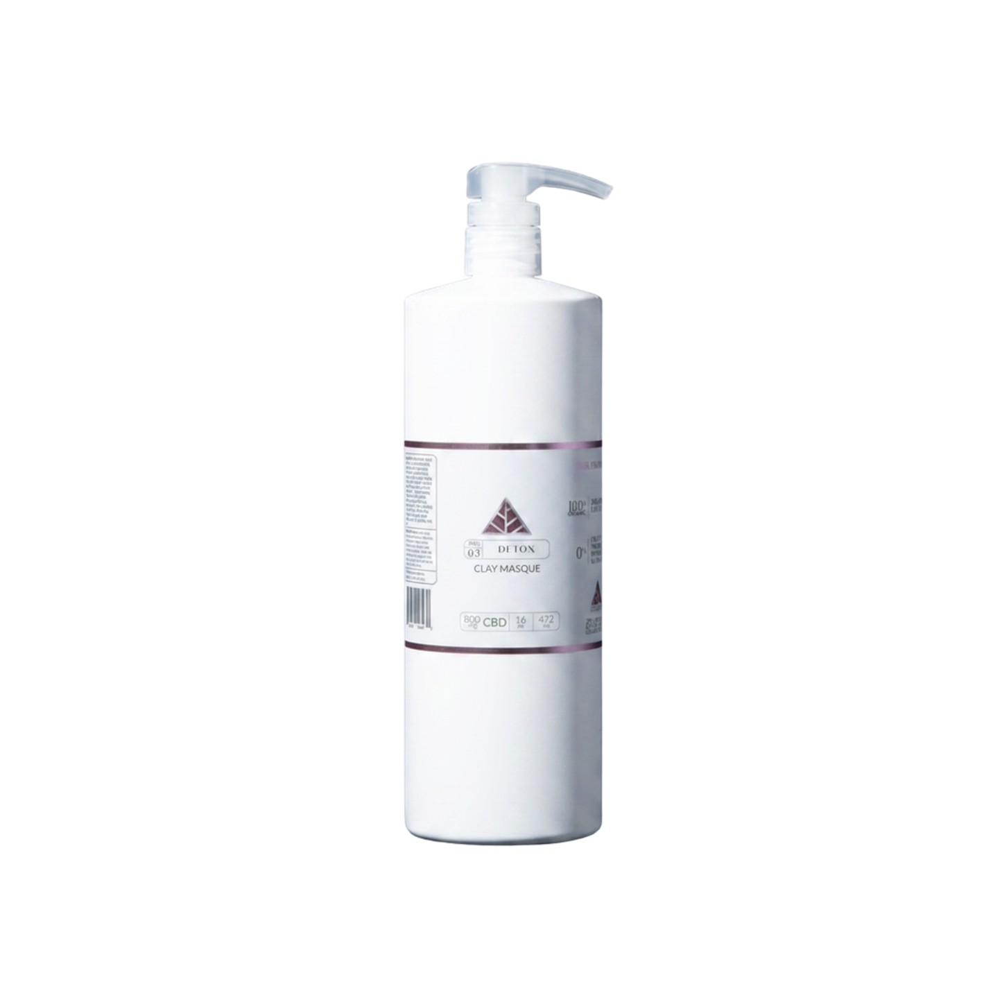Color Up DETOX Clay Masque in 16 oz backbar size for professional facial and body treatment room use on white background.