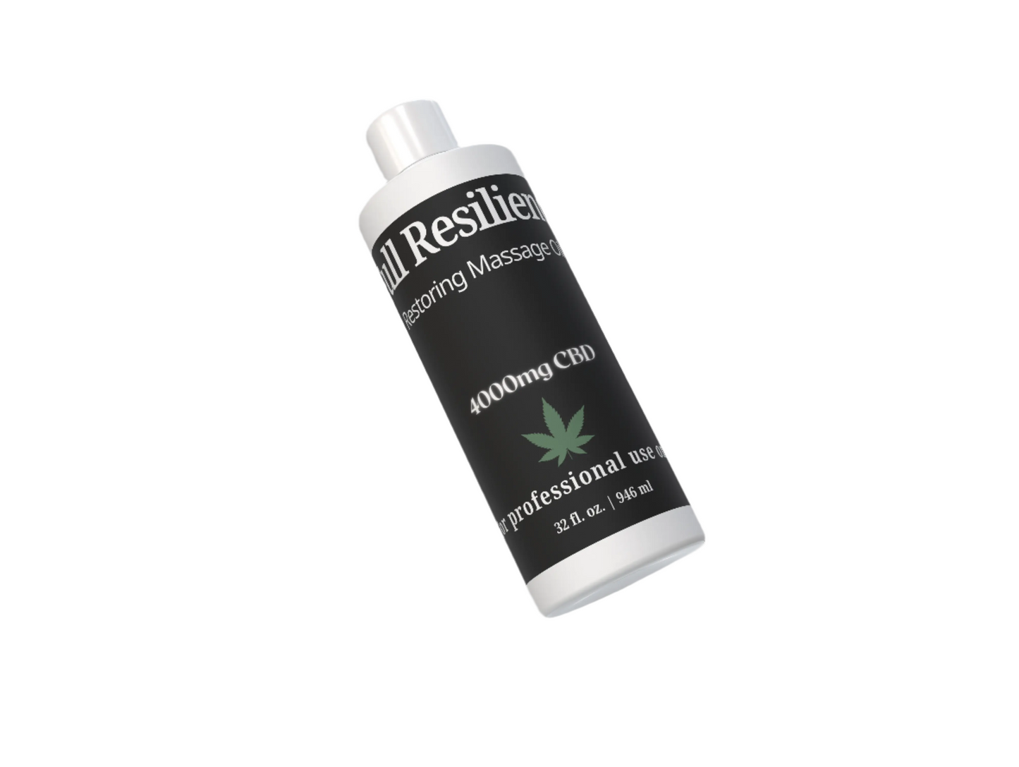 Full Resilience - Restoring Massage OIl - 4000mg Full Spectrum CBD -32 oz - Backbar House of VXN bodycare House of VXN