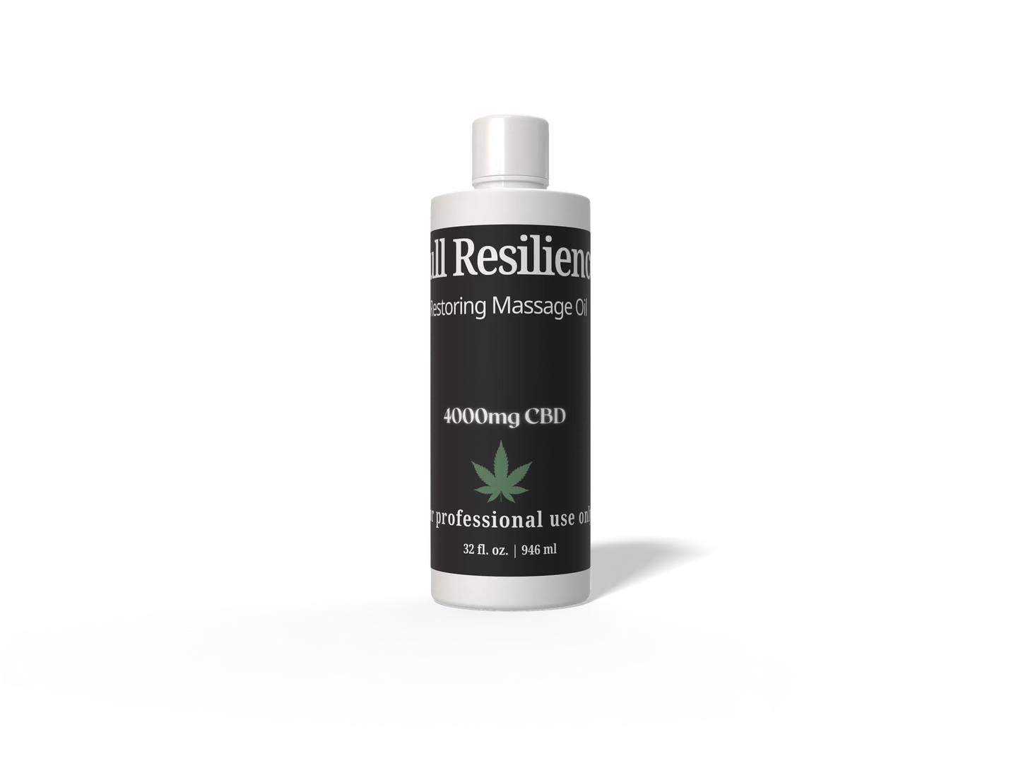 Full Resilience - Restoring Massage OIl - 4000mg Full Spectrum CBD -32 oz - Backbar House of VXN bodycare House of VXN