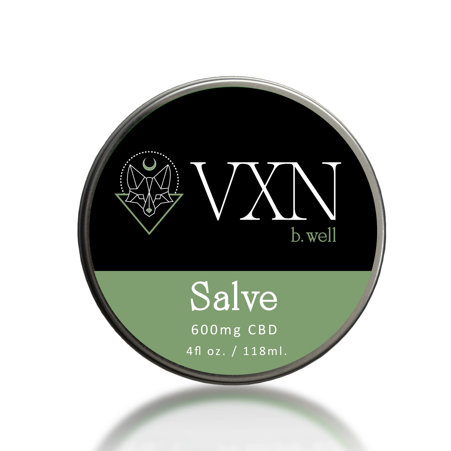 VXN wellness Pure CBD Salve - 600mg - 4oz House of VXN bodycare House of VXN formerly Color Up Therapeutics