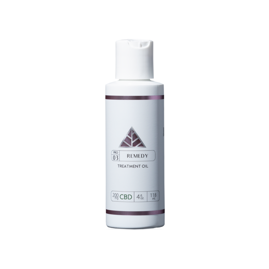 Color Up REMEDY Treatment Oil in 4 oz professional backbar size for esthetician facial massage and treatment protocols on a white background.