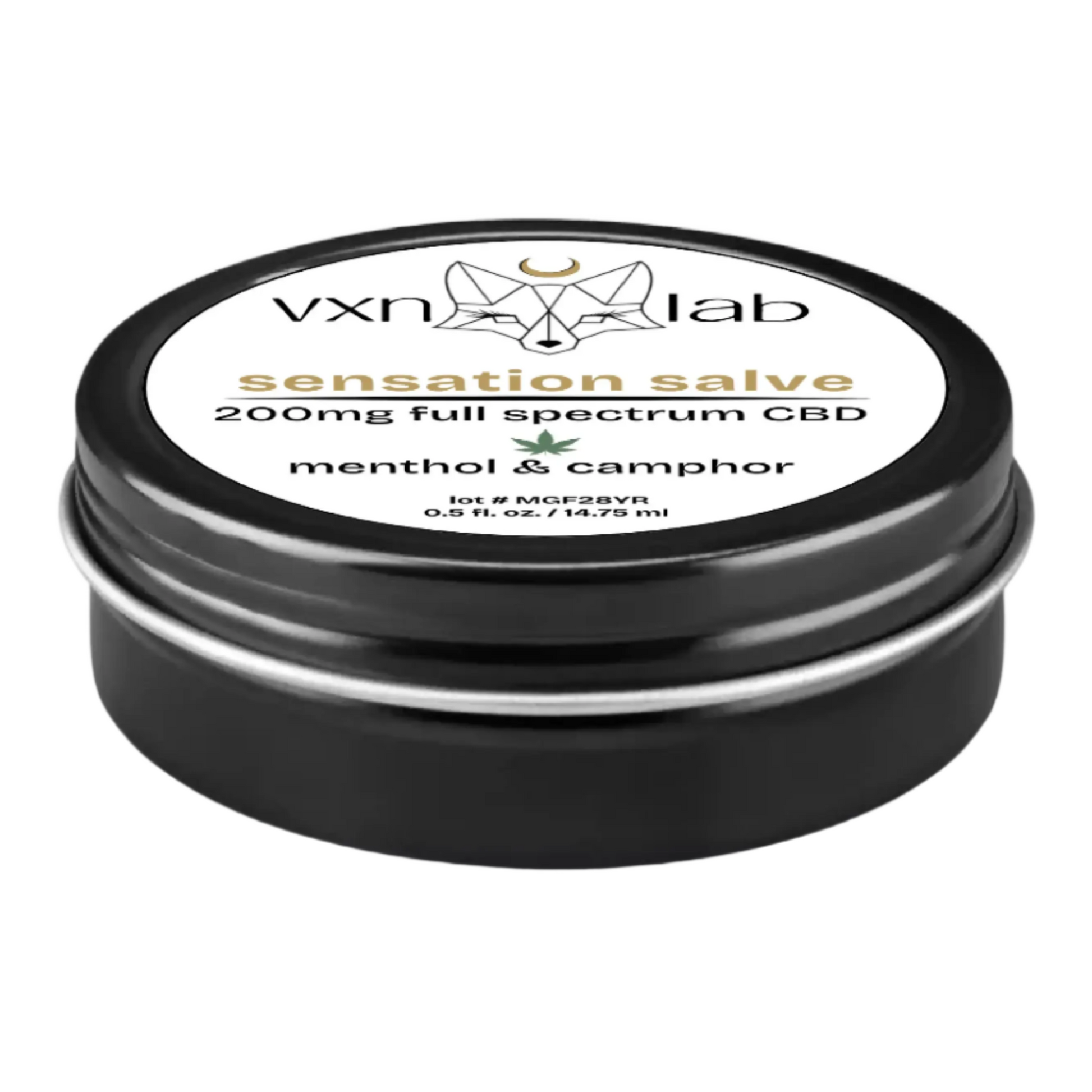 Power Balm - Camphor Sensation Salve - 200mg Full Spectrum CBD - 0.5oz House of VXN