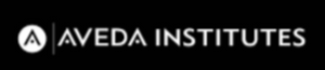 Aveda Institutes logo on a black background