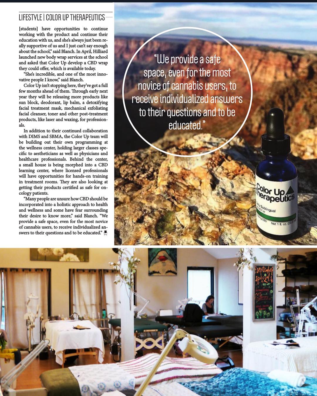The Hemp Connoisseur Color Up editorial page two