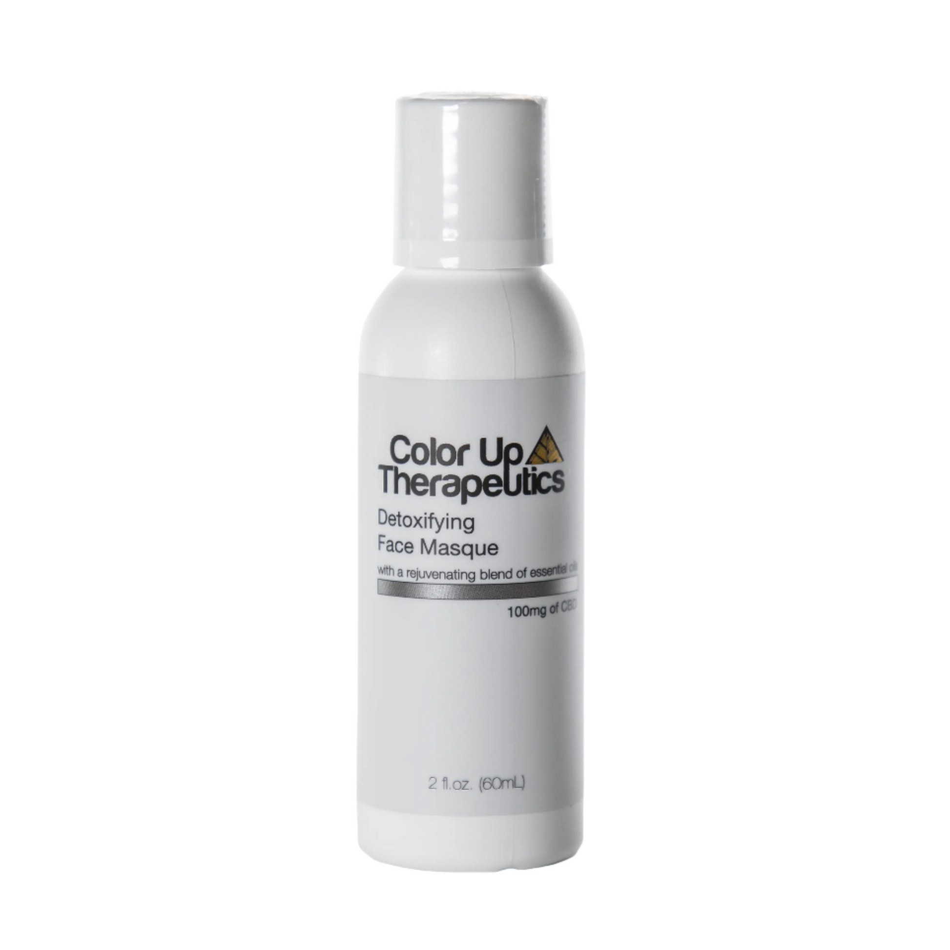 Color Up Therapeutics Detox Diva Kaolin Mineralizing Mask on white squeeze bottle.