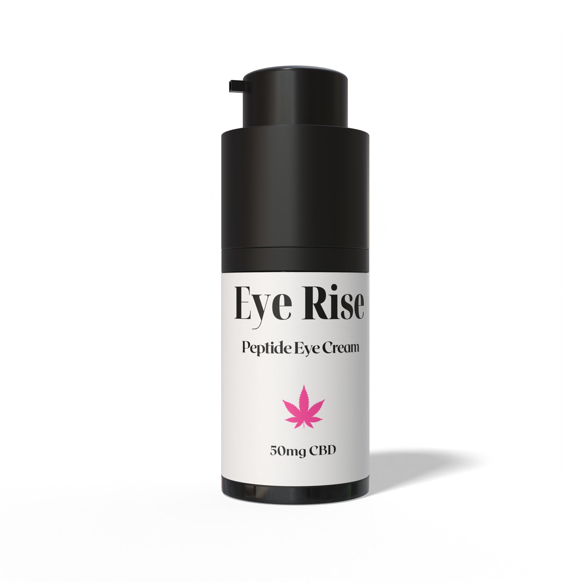 Eye Rise Peptide Eye Cream bottle with CBD label on a white background