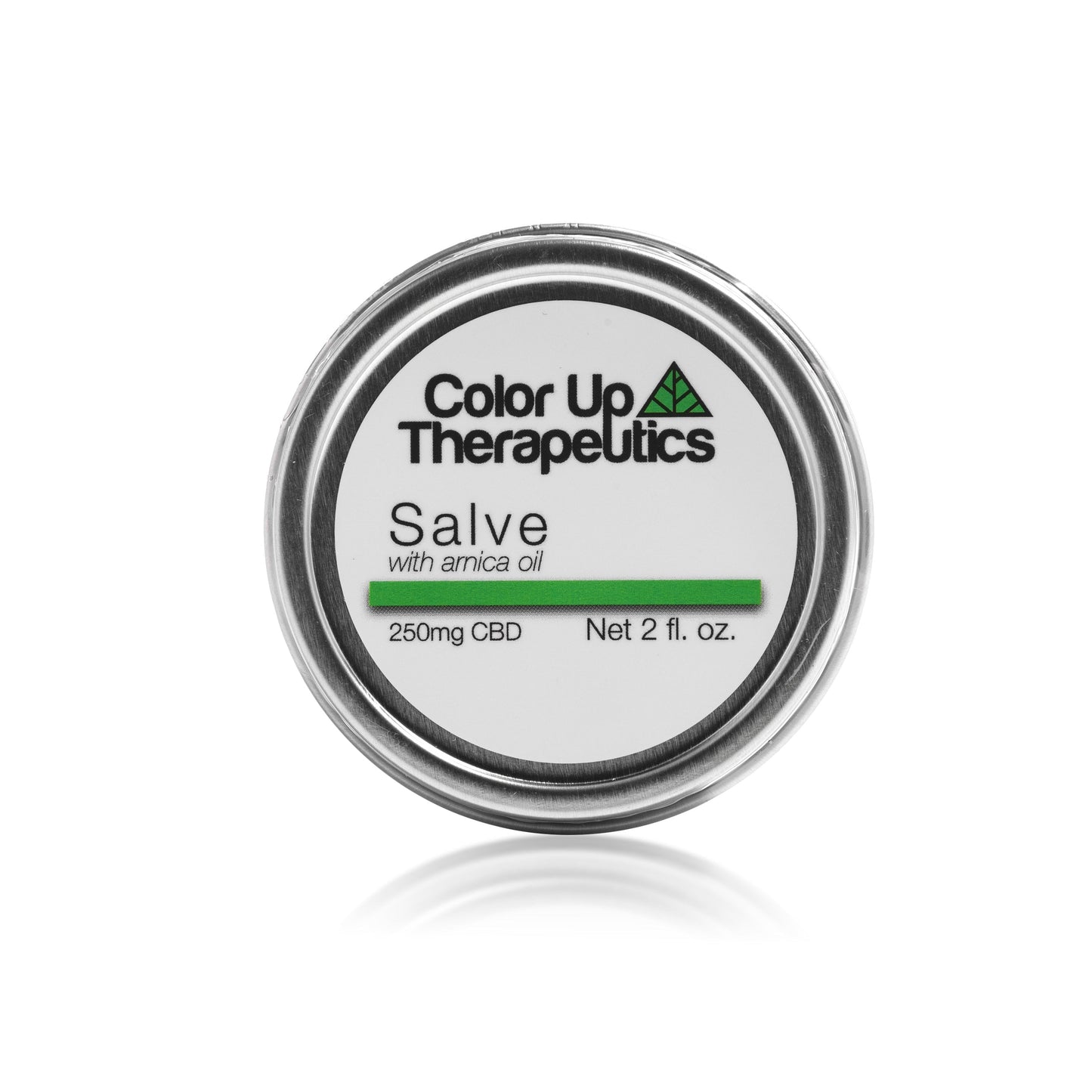 Color Up Therapeutics salve container on a white background
