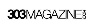 Black '303 Magazine' logo on a white background