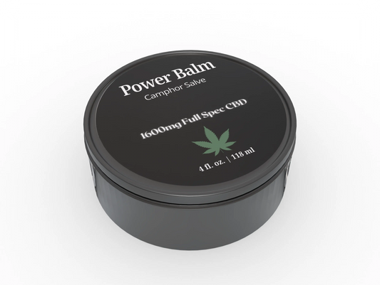 Power Balm - Camphor Sensation Salve - 1600mg Full Spectrum CBD - 4oz House of VXN