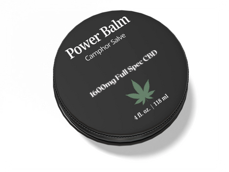 Power Balm - Camphor Sensation Salve - 1600mg Full Spectrum CBD - 4oz House of VXN