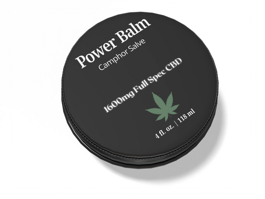 Power Balm - Camphor Sensation Salve - 1600mg Full Spectrum CBD - 4oz House of VXN