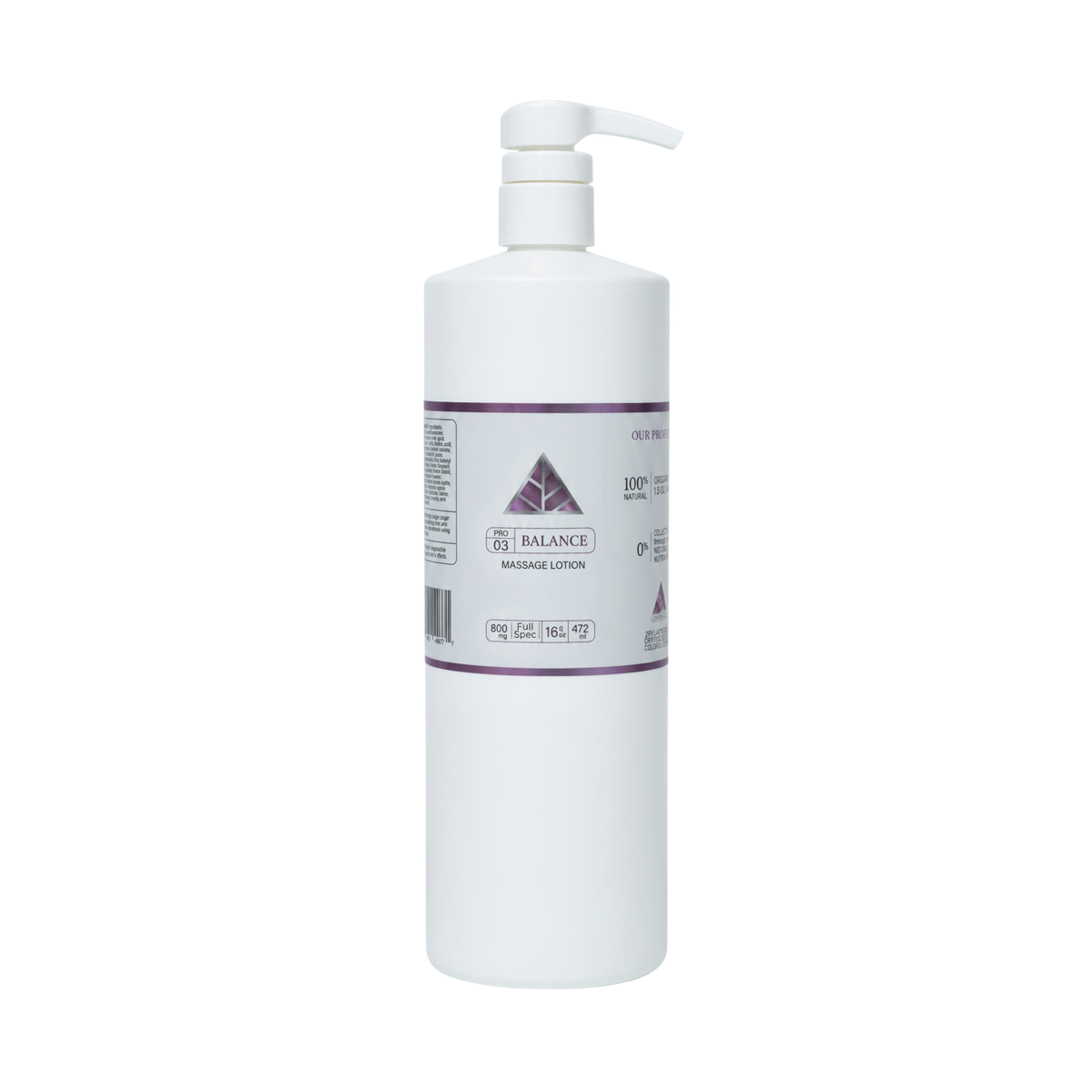 Color Up BALANCE Full Spectrum Massage Lotion, 16 oz professional backbar size, on a white background.