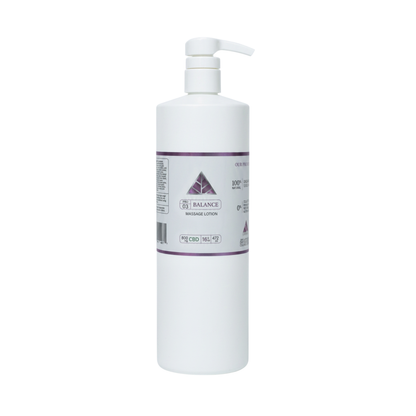 Color Up BALANCE Pure CBD Massage Lotion, 16 oz professional backbar size, on a white background.
