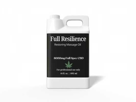 Full Resilience - Restoring Massage OIl - 4000mg Full Spectrum CBD -32 oz - Backbar House of VXN bodycare House of VXN