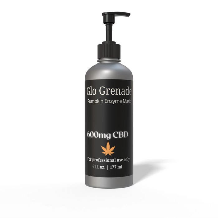 Glo Grenade - Pumpkin Enzyme Mask - 600mg CBD - 6oz - Backbar House of VXN