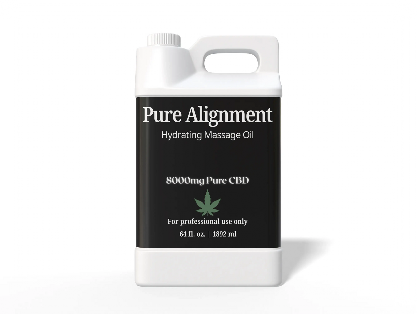 Pure Alignment - Hydrating Massage Oil - 4000mg Pure CBD -32oz - Backbar House of VXN bodycare House of VXN