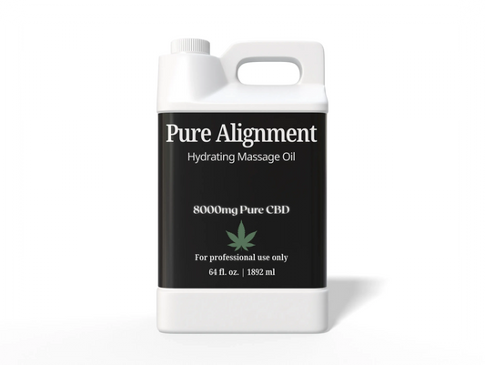 Pure Alignment - Hydrating Massage Oil - 4000mg Pure CBD -32oz - Backbar House of VXN bodycare House of VXN