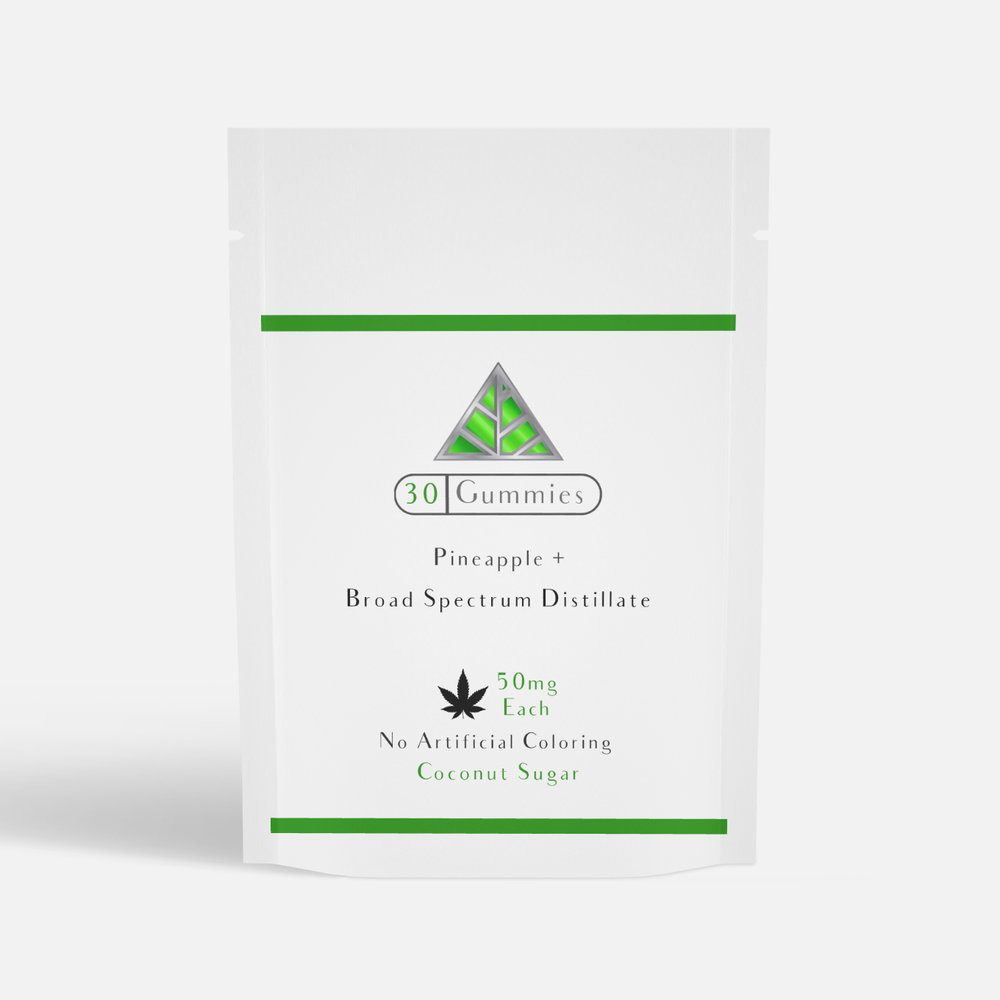 White packaging of 30 gummies with green Color Up logo on a white background