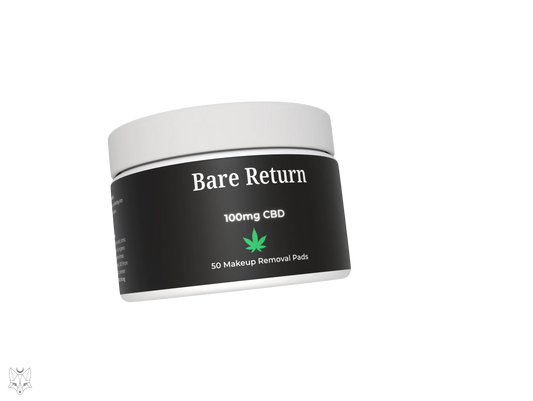Bare Return | CBD Makeup Removal Pads - 100mg CBD House of VXN formerly Color Up Therapeutics  House of VXN formerly Color Up Therapeutics