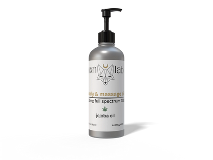 Body & Massage Oil - 750mg Full Spectrum CBD - 6oz VXN Lab bodycare House of VXN