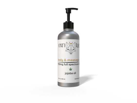 Body & Massage Oil - 750mg Full Spectrum CBD - 6oz VXN Lab bodycare House of VXN