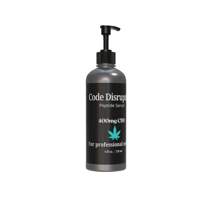 Code Disruption - CBD Peptide Serum - 400mg CBD - 4oz - Backbar House of VXN Skincare House of VXN