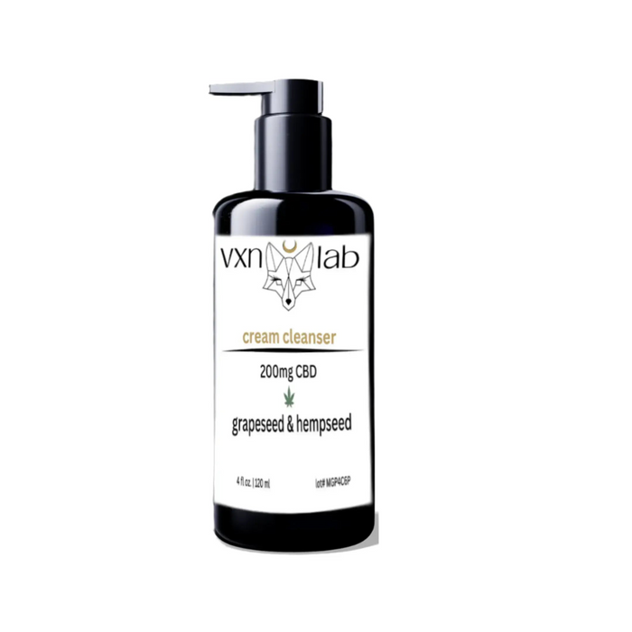 Cream Cleanser - 200mg CBD  - 4oz Customizable House of VXN Skincare House of VXN formerly Color Up Therapeutics