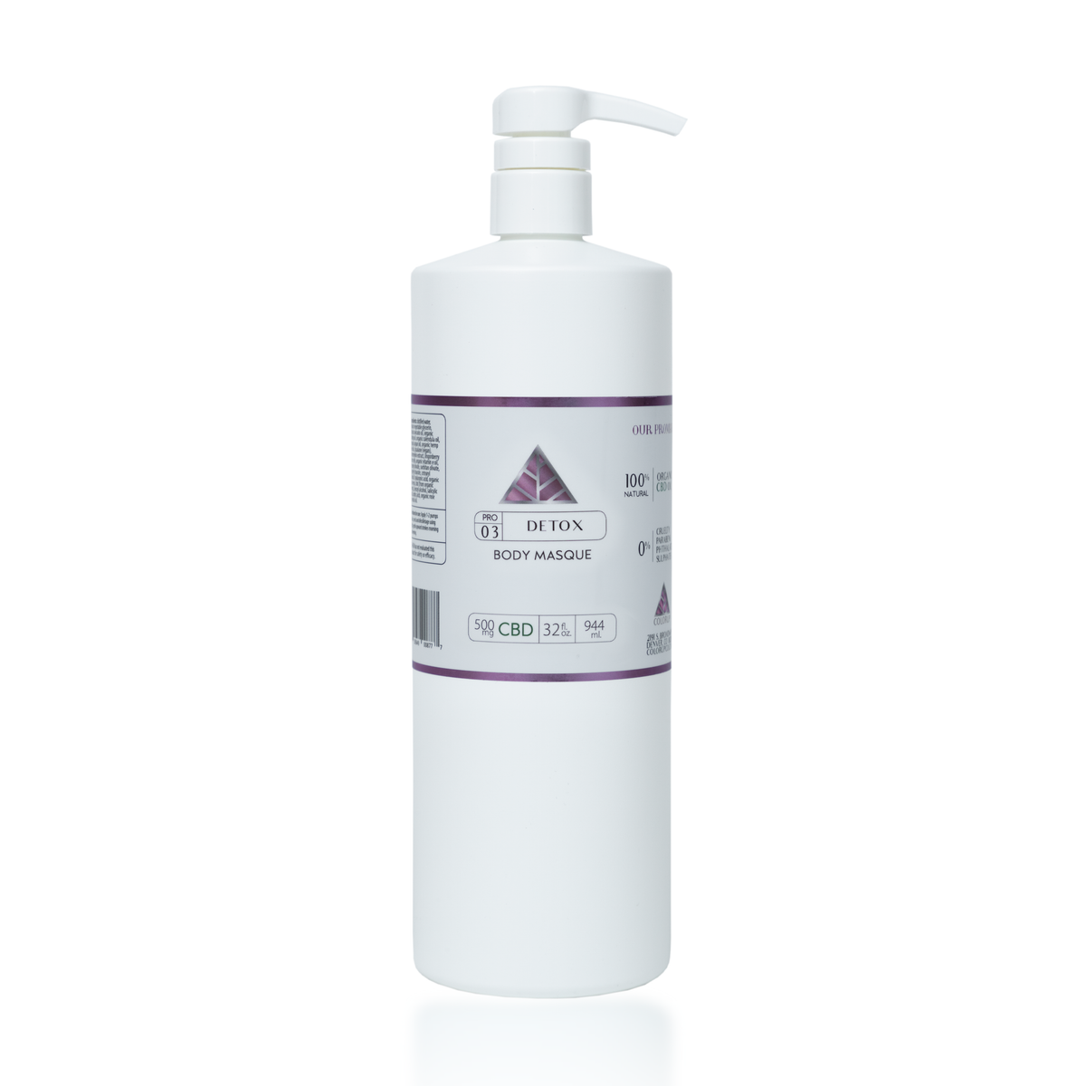 Color Up DETOX Clay Masque, 32 oz professional backbar size, on a white background.
