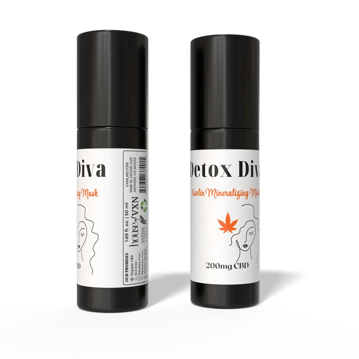 Detox Diva - Kaolin Mineralizing Mask - 200mg CBD - 1.69oz House of VXN Skincare Mask House of VXN formerly Color Up Therapeutics