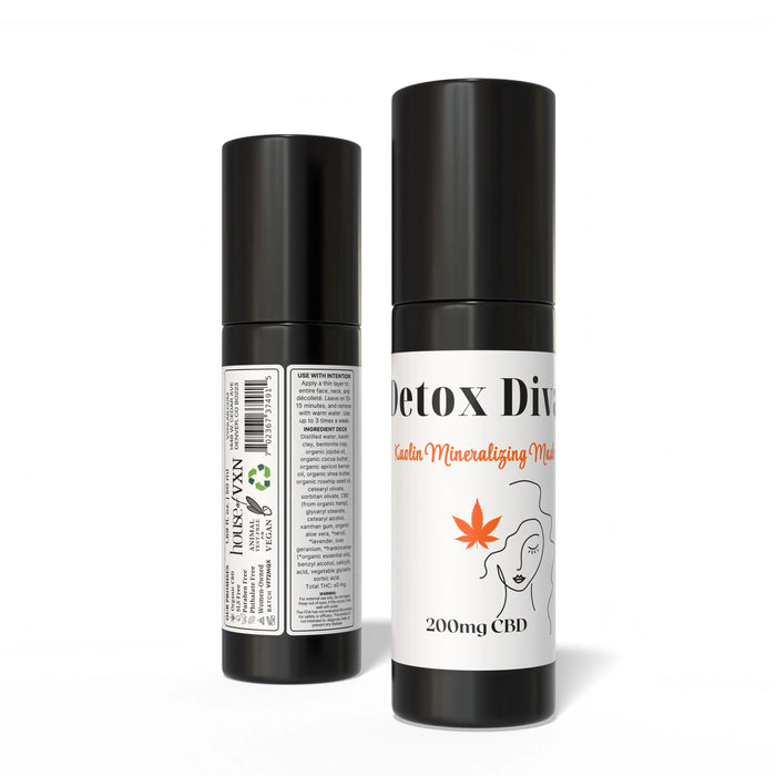 Detox Diva - Kaolin Mineralizing Mask - 200mg CBD - 1.69oz House of VXN Skincare Mask House of VXN formerly Color Up Therapeutics