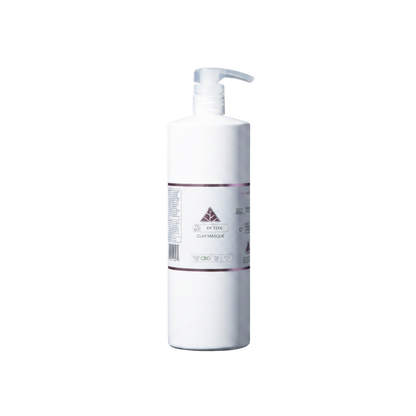 Color Up DETOX Clay Masque in 16 oz backbar size for professional facial and body treatment room use on transparent background.