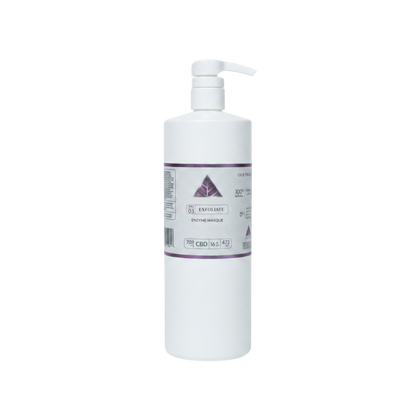 Color Up EXFOLIATE Enzyme Masque in 16 oz professional size for esthetician exfoliation treatments and spa backbar use on a transparent background.