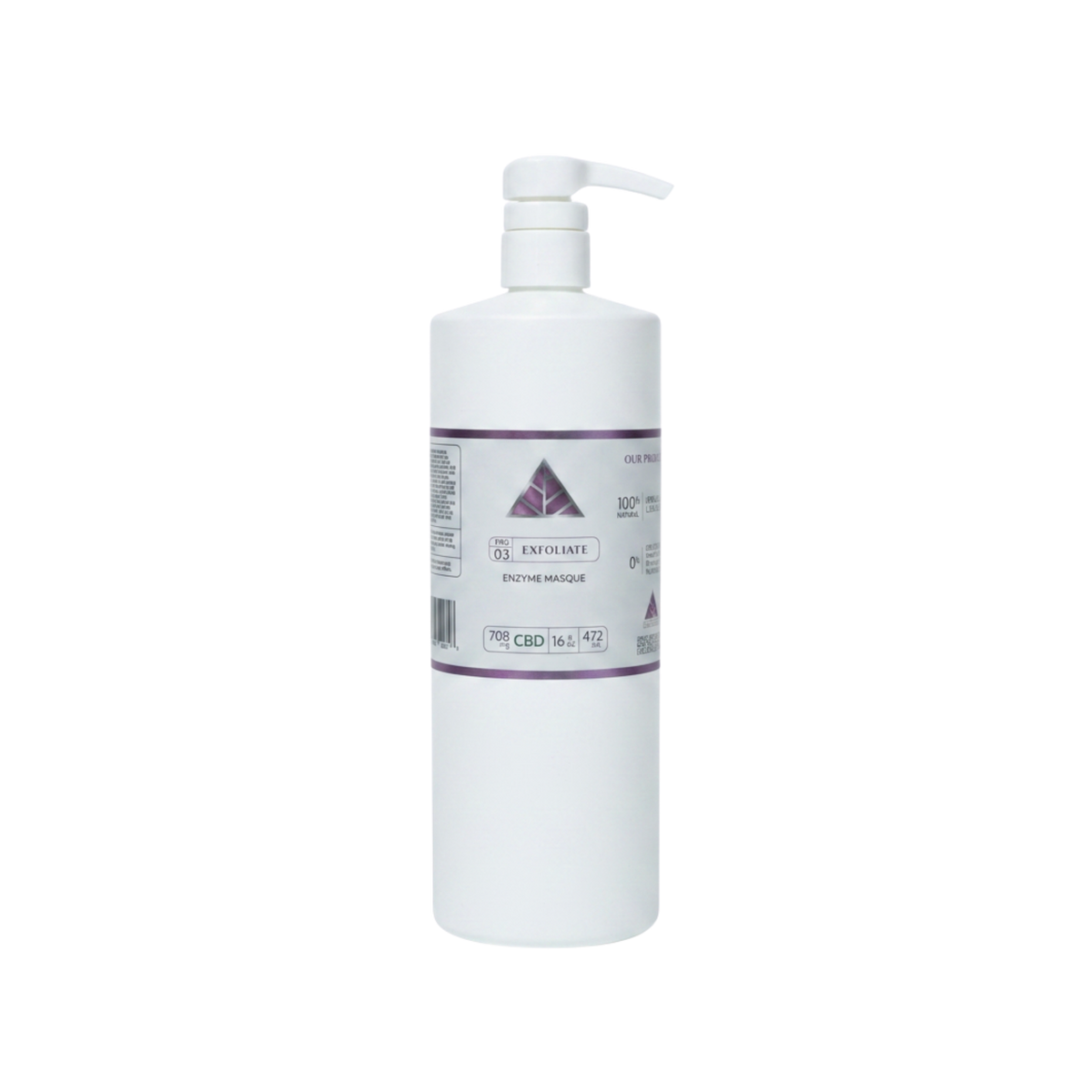 Color Up EXFOLIATE Enzyme Masque, 16 oz professional backbar size, on a transparent background.