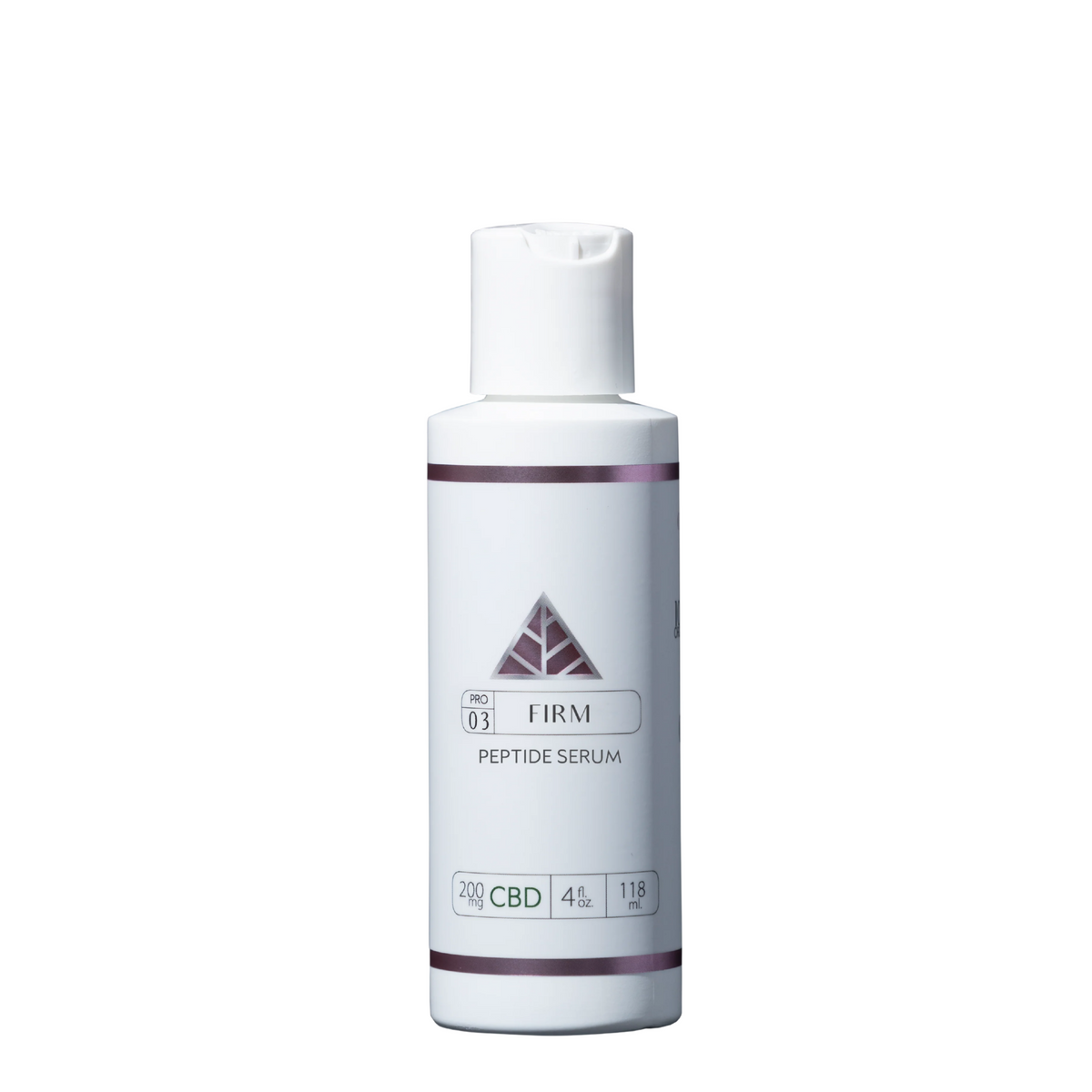 Color Up FIRM Peptide Serum in 4 oz professional backbar size for firming facial treatments and esthetician protocols on white background.