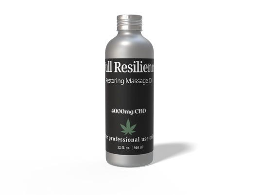 Full Resilience 4000mg  Full Spectrum CBD Professional Backbar Massage Oil - House of VXN