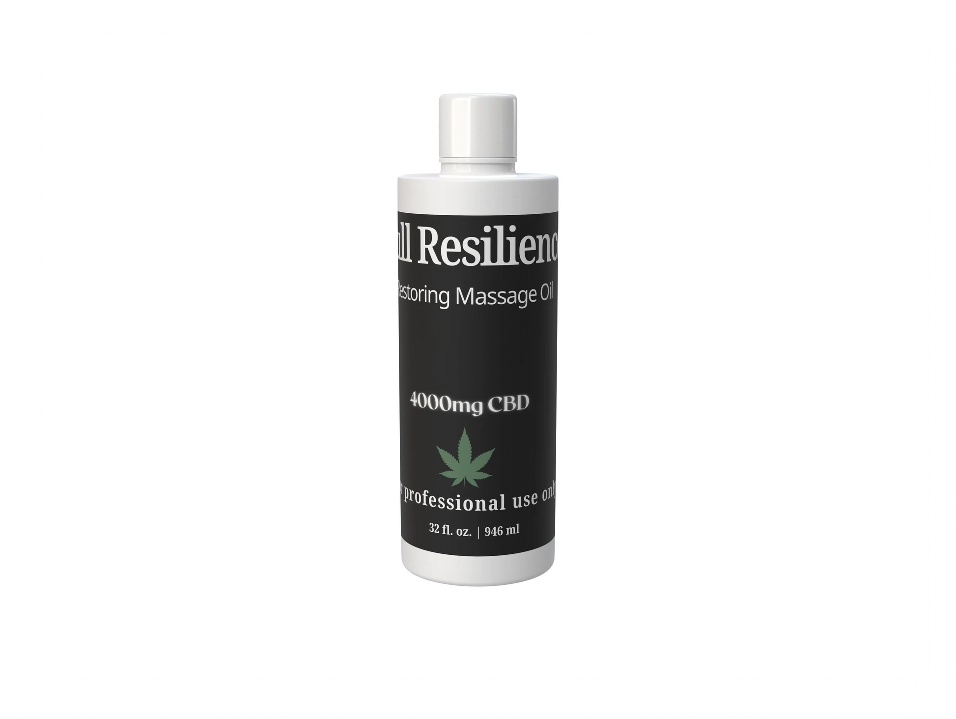 Full Resilience - Restoring Massage OIl - 4000mg Full Spectrum CBD -32 oz - Backbar House of VXN bodycare House of VXN