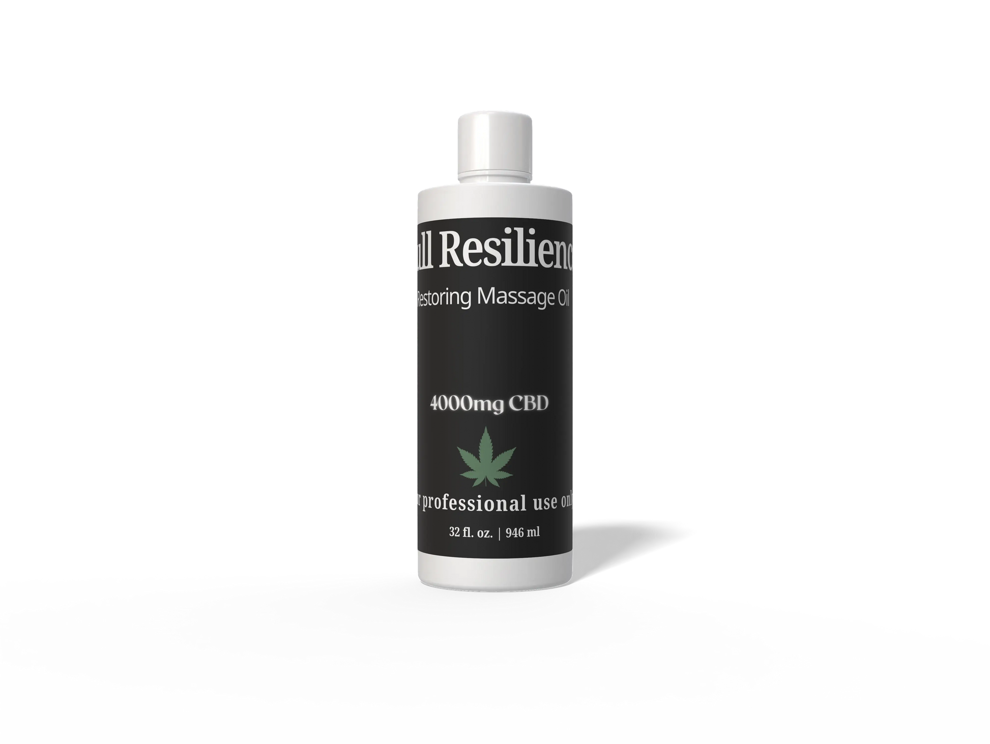 Full Resilience - Restoring Massage OIl - 4000mg Full Spectrum CBD -32 oz - Backbar House of VXN bodycare House of VXN