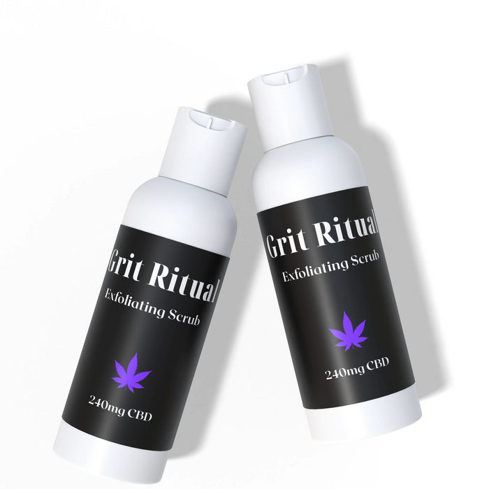 Grit Ritual - Exfoliating Scrub - 240mg CBD - 4oz House of VXN Skincare House of VXN formerly Color Up Therapeutics
