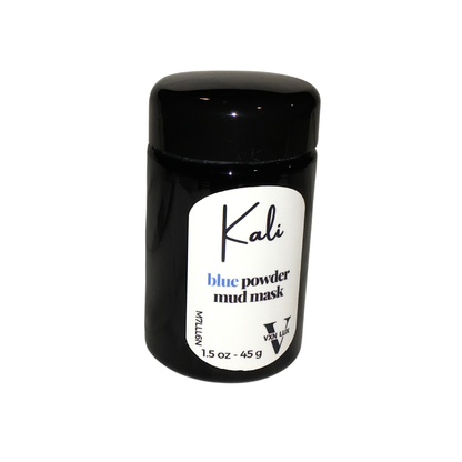 VXN LUX Kali Blue Powder Mud Mask with Cambrian Blue Clay, Kakadu Plum & Goji Berry for Detoxifying & Clarifying Facial Skin - 45g
