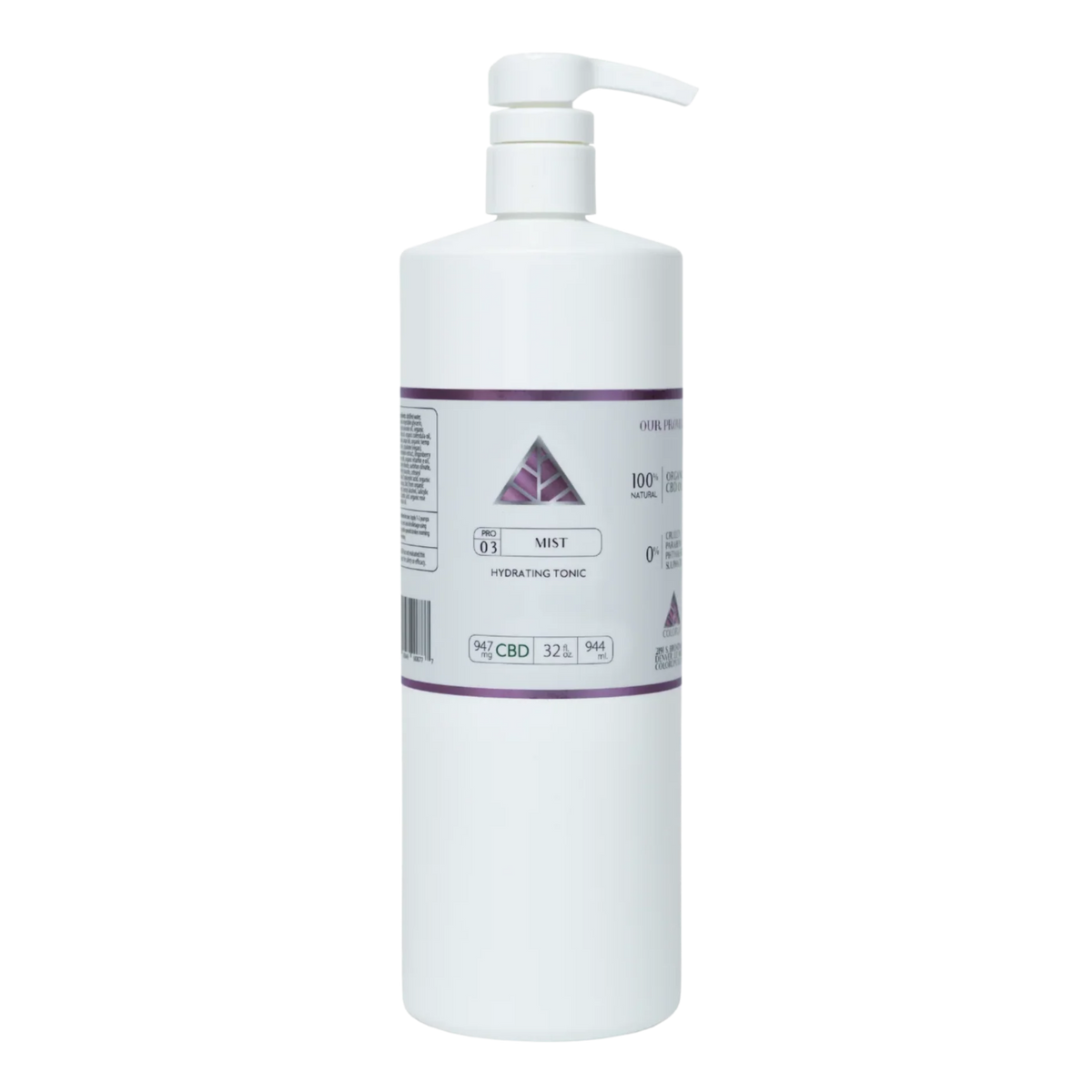 Color Up MIST Hydrating Tonic in 32 oz backbar size for professional skincare services and treatment room use on transparent background.