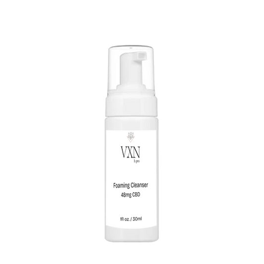 CBD Foaming Cleanser + Aloe Vera (Pro) - VXN Lab CBD Skincare (formerly Color Up Therapeutics)