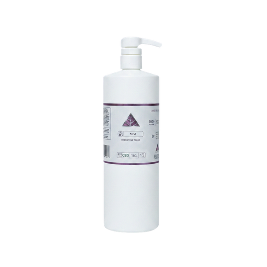 Color Up MIST Hydrating Tonic in 16 oz professional backbar size for facial treatments and spa hydration protocols on transparent background.