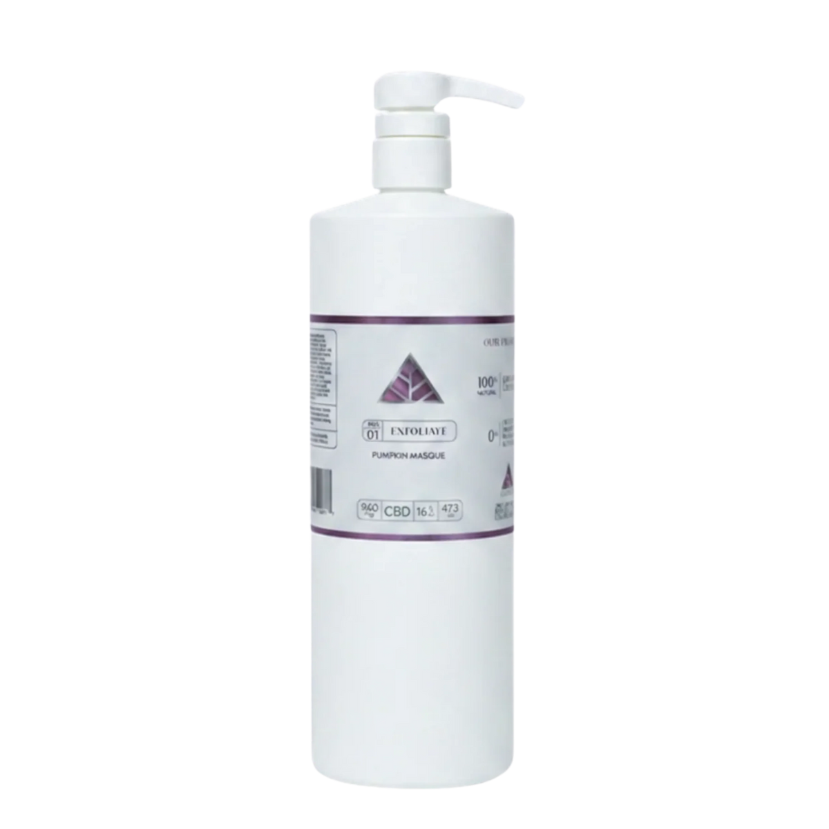 Color Up PUMPKIN Enzyme Masque, 16 oz professional backbar size, on a transparent background.