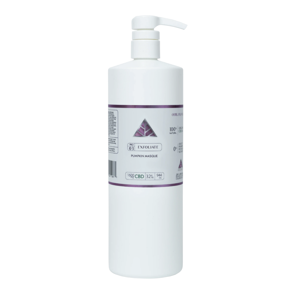 Color Up PUMPKIN Enzyme Masque, 32 oz professional backbar size, on a transparent background.