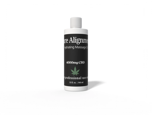 Pure Alignment - Hydrating Massage Oil - 4000mg Pure CBD -32oz - Backbar House of VXN bodycare House of VXN